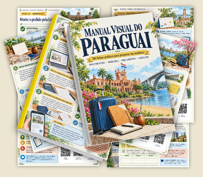 Manual Visual do Paraguai — produto principal e fichas ilustradas